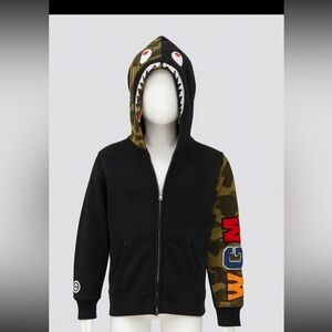 Kids Camouflage Shark Hoodie